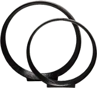 Ember Black Large Decorative Ring