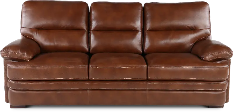 David Brown Leather Sofa
