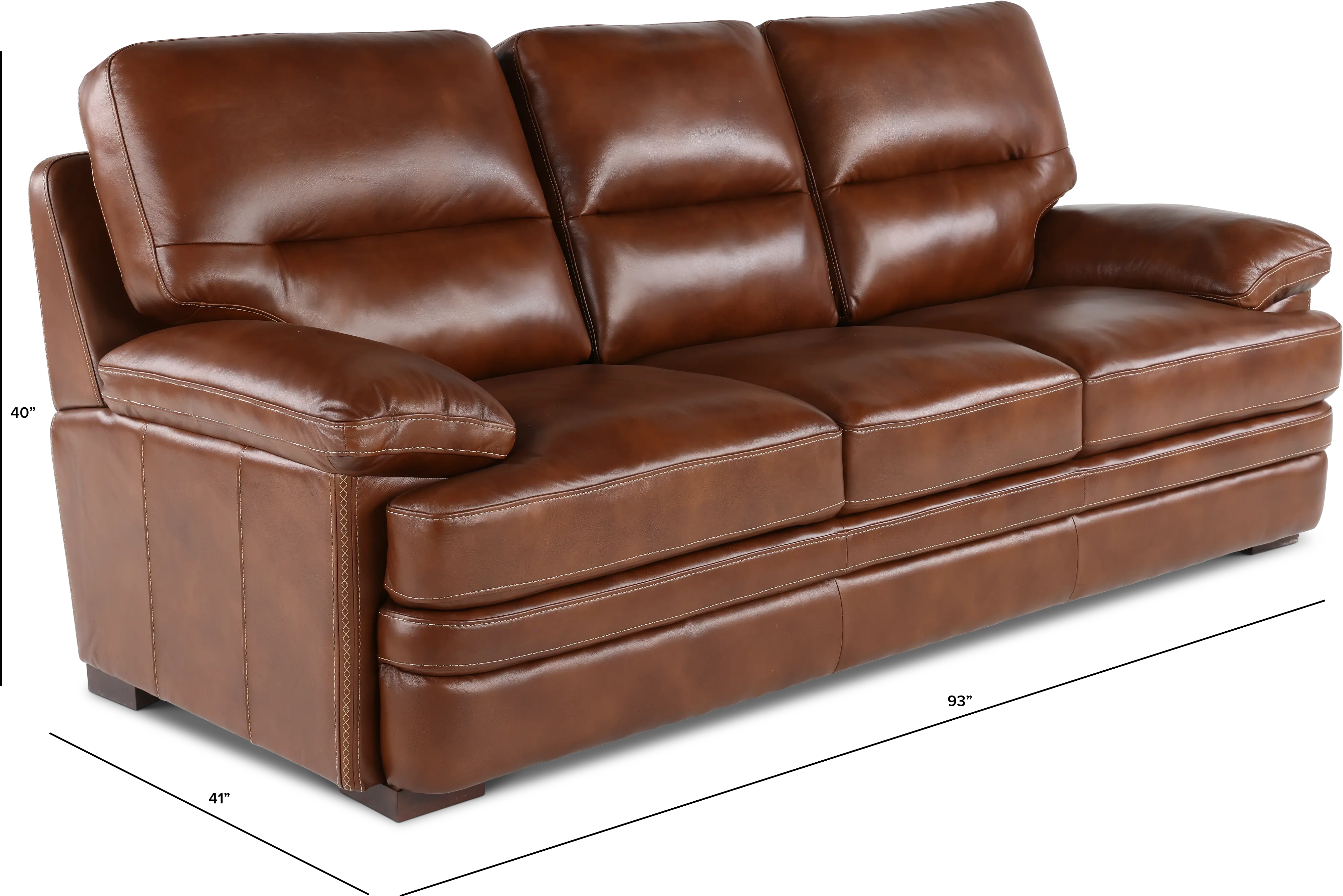 David Brown Leather Sofa-3