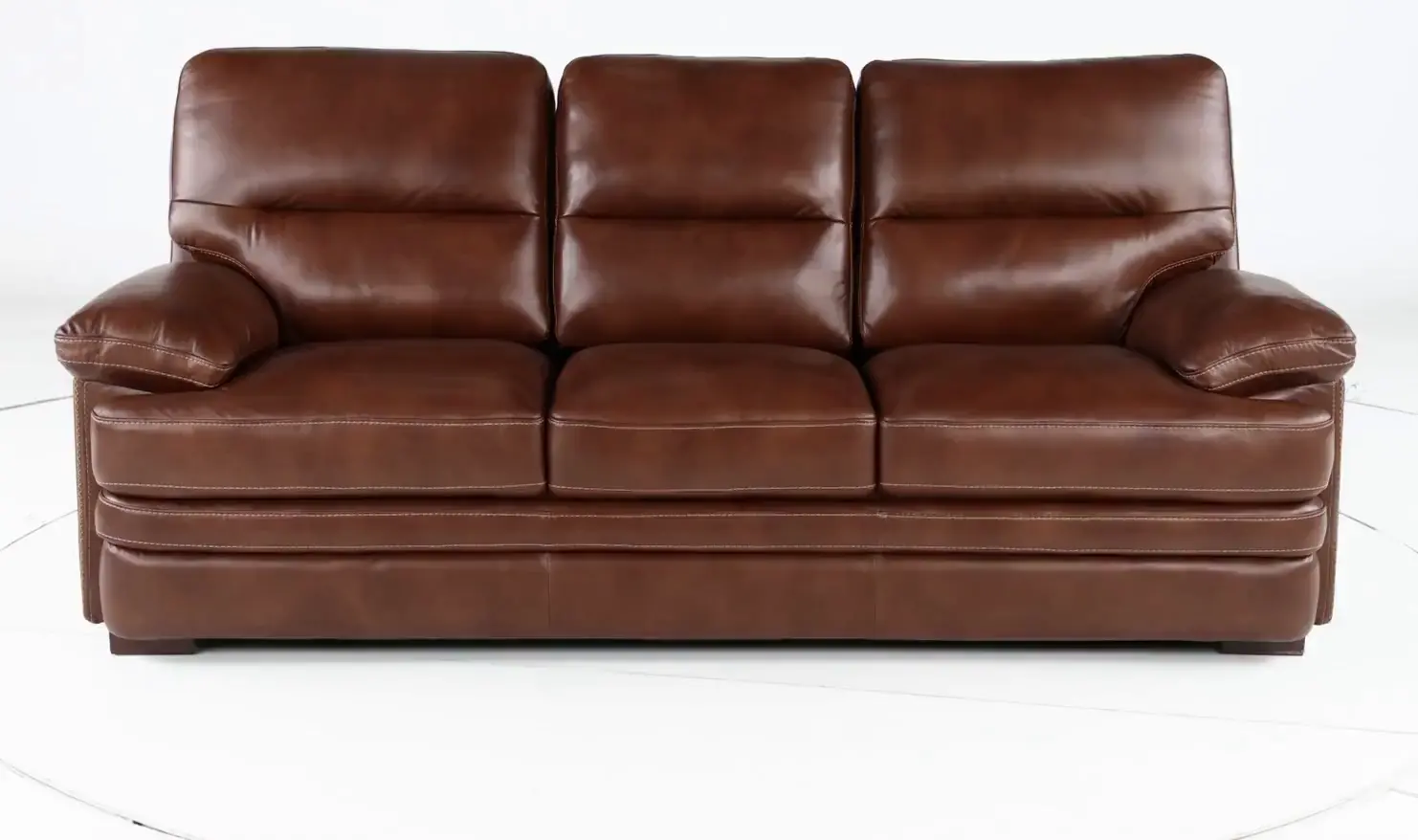 David Brown Leather Sofa-5
