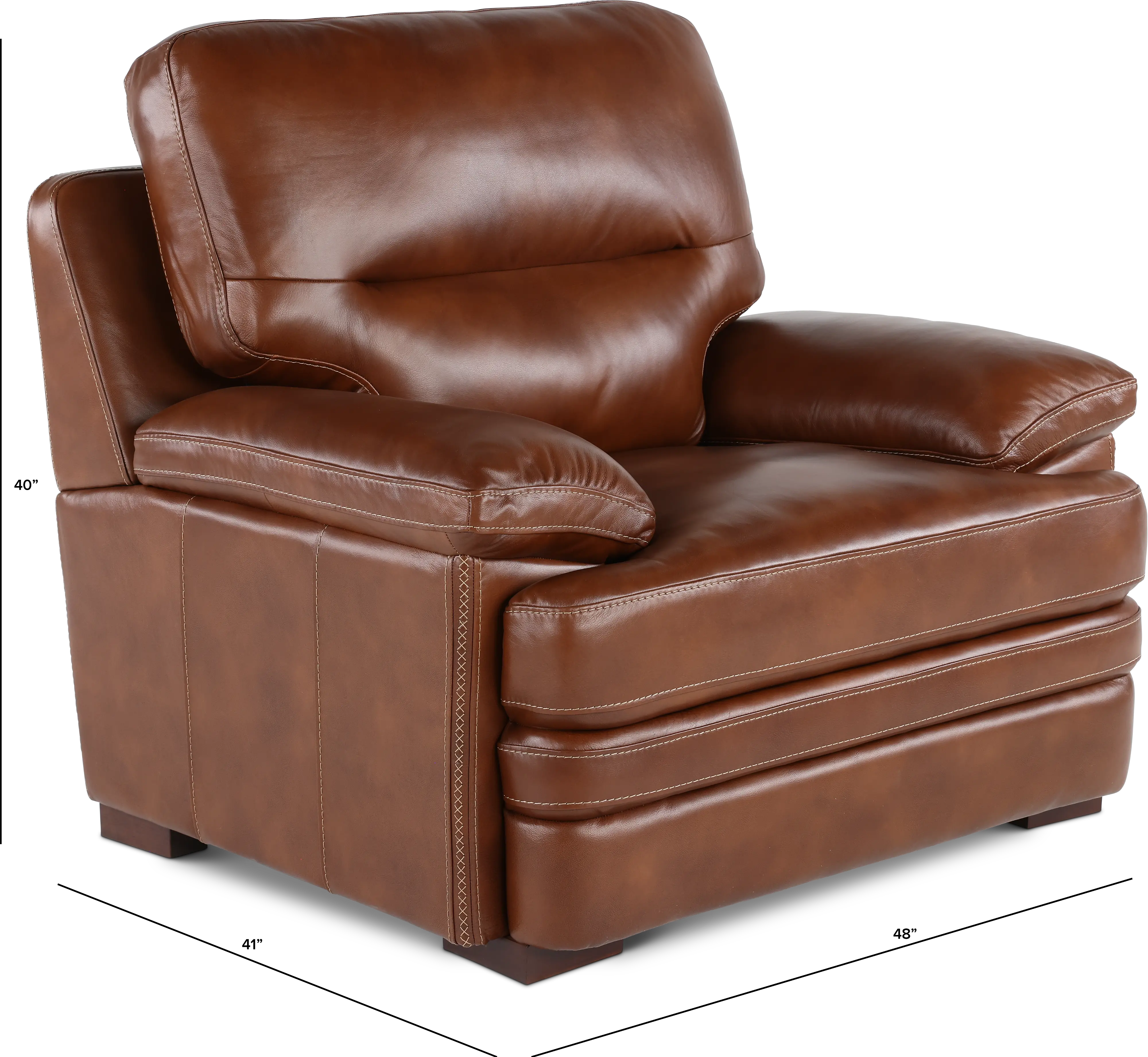 David Brown Leather Chair-3