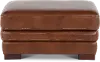David Brown Leather Ottoman