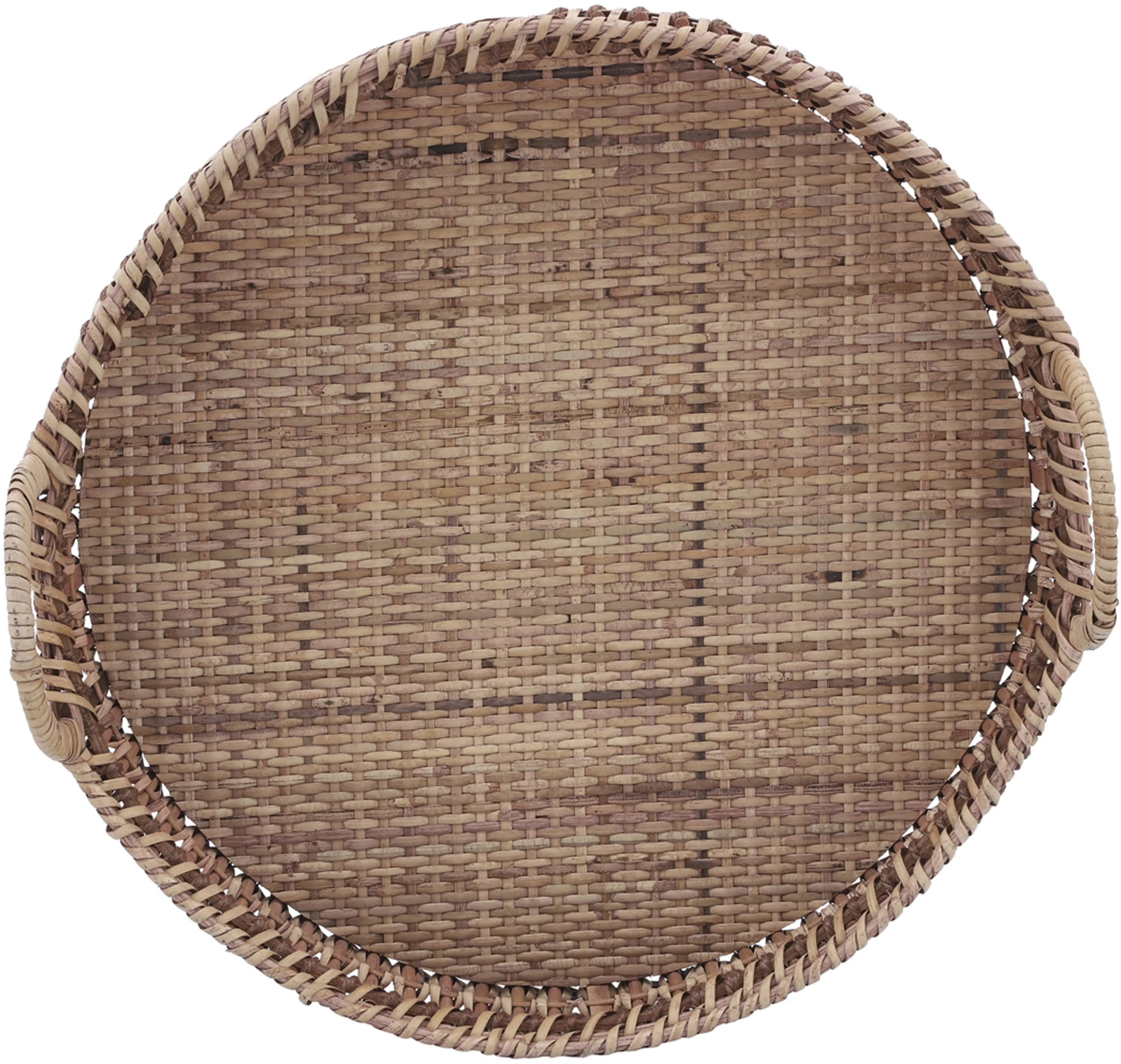 Large 14  Natural Rattan Tray-2