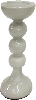 13  Bubbly White Candle Holder