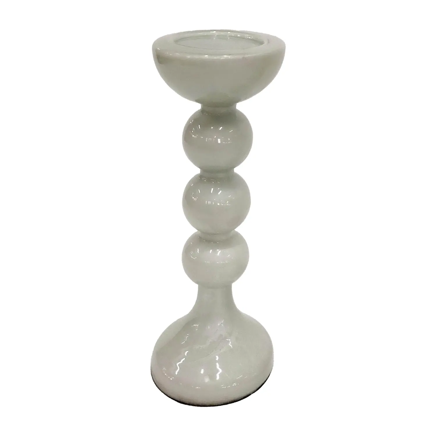 13  Bubbly White Candle Holder-1