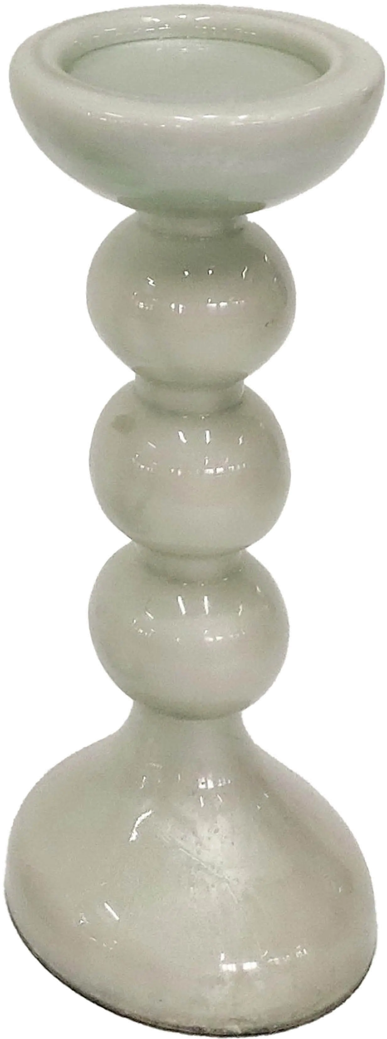15  Bubbly White Candle Holder-1