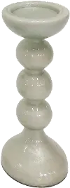 15  Bubbly White Candle Holder