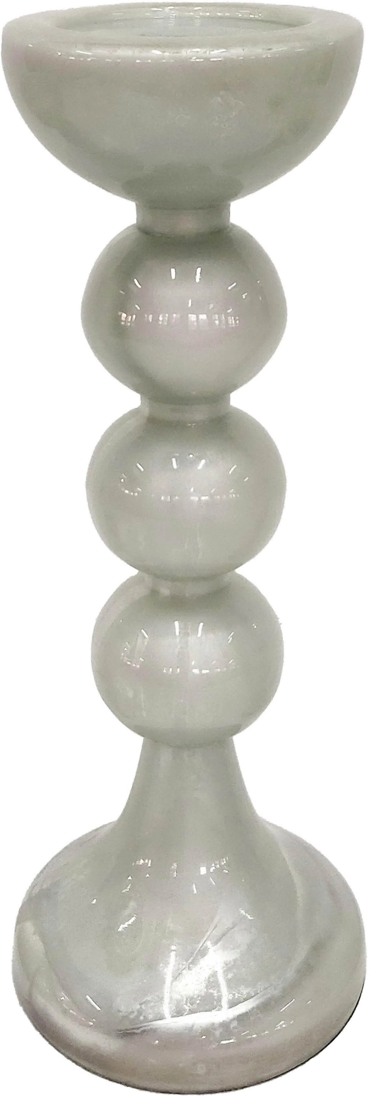18  Bubbly White Candle Holder-1