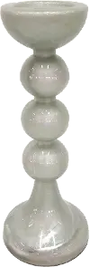 18  Bubbly White Candle Holder