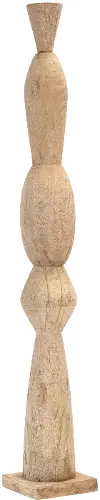 Brown Totem Wood Pillar