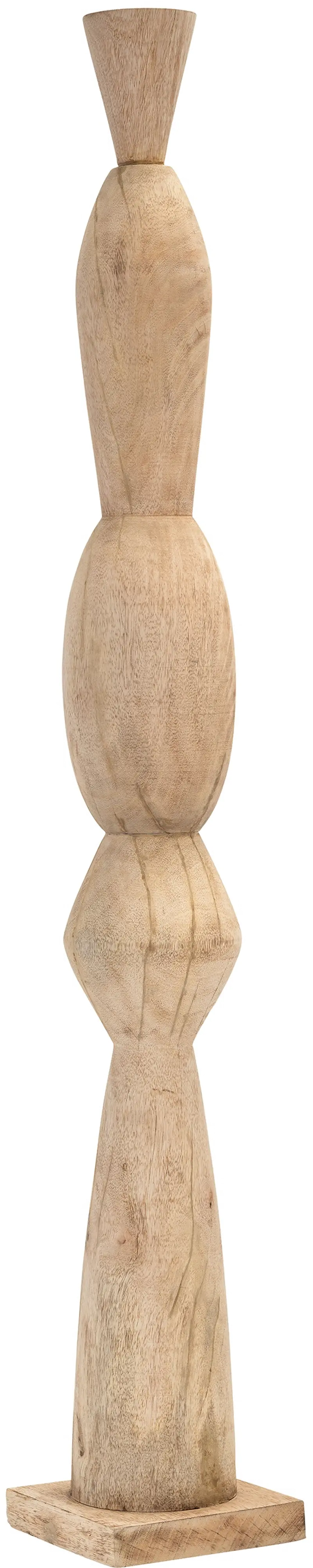 Brown Totem Wood Pillar
