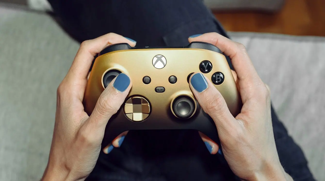 QAU-00121 Microsoft Xbox Wireless Controller for Xbox Series X Golden Shadow Special Edition-6