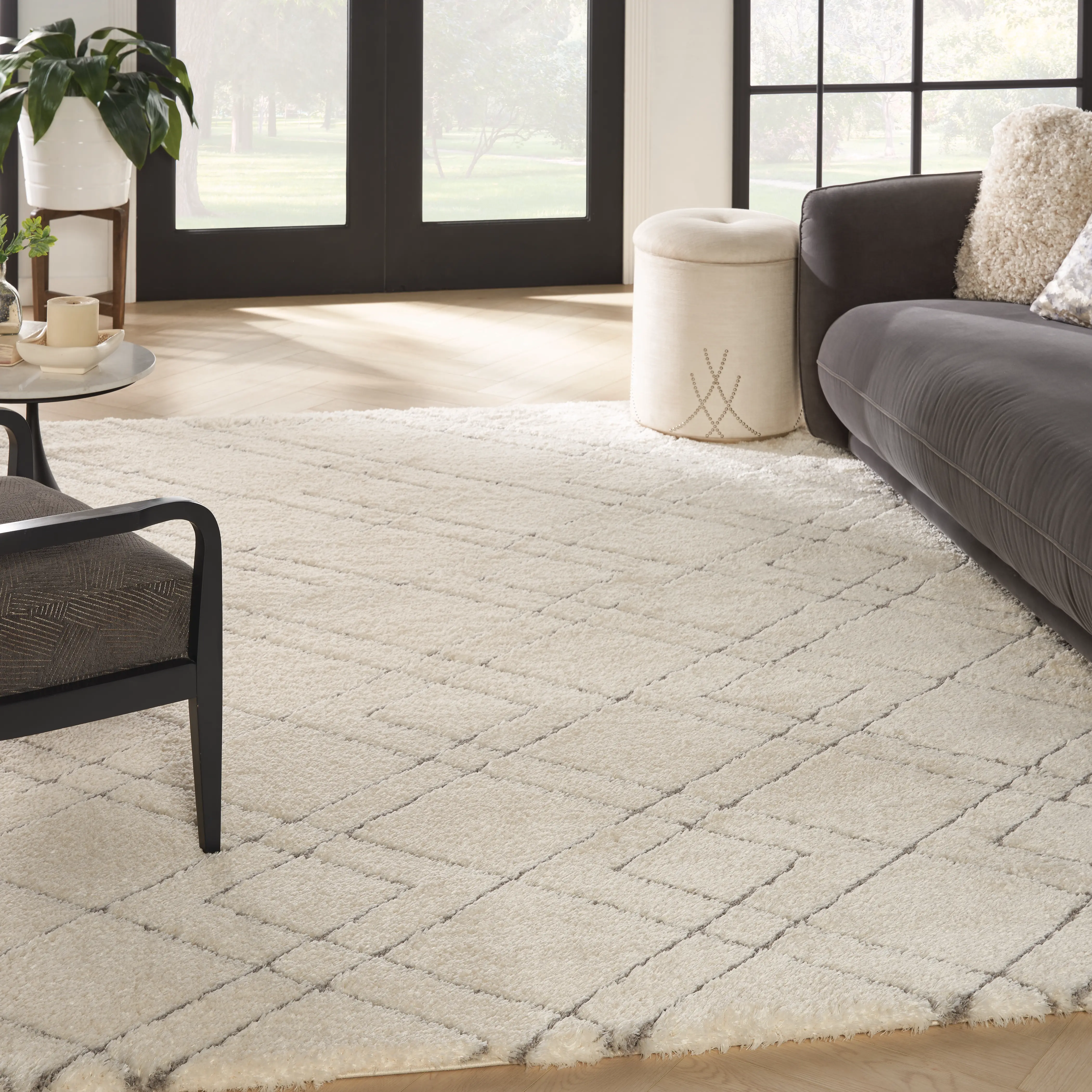 Dreamy Shag 8 x 10 Ivory Area Rug-4