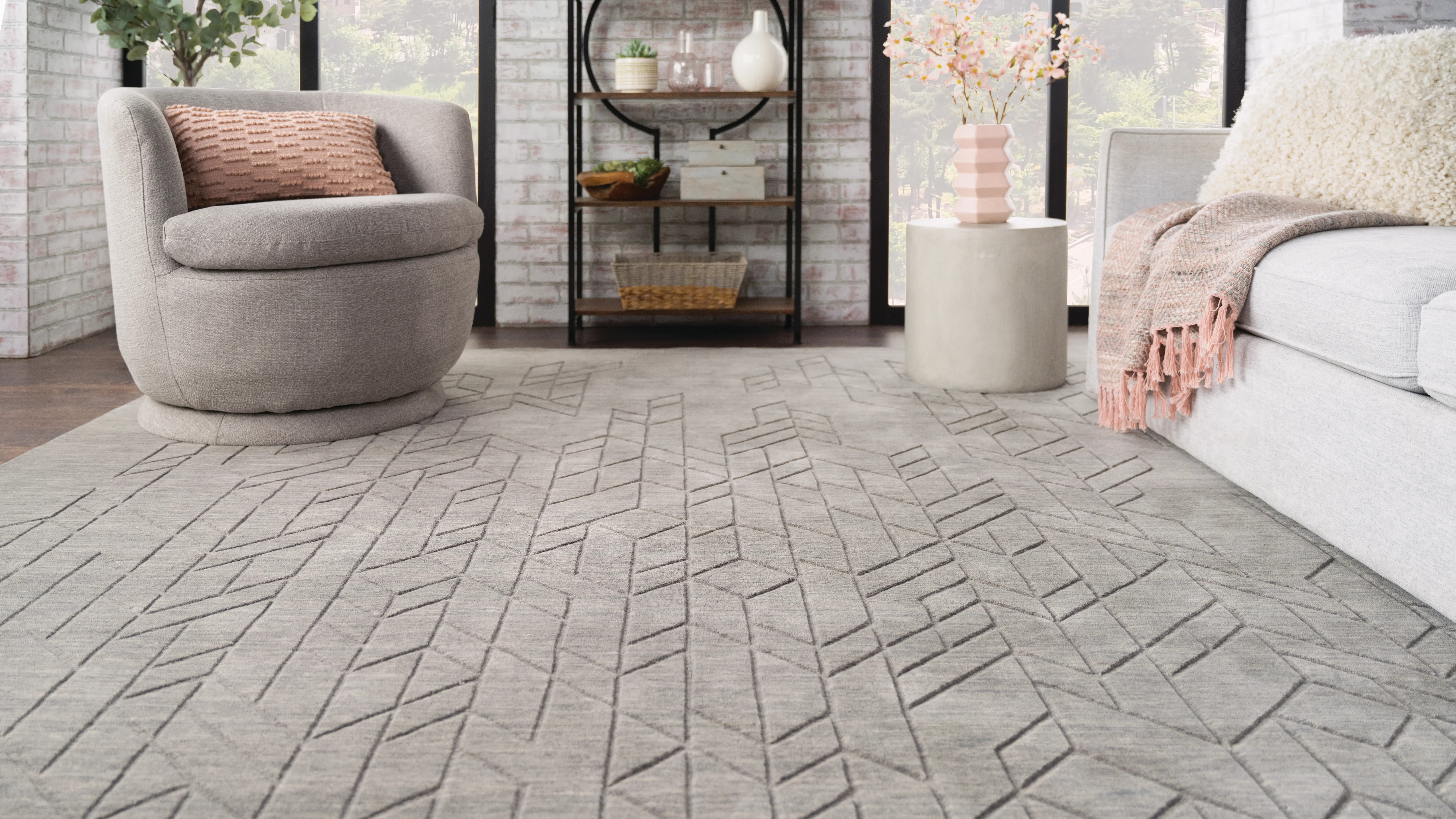 ALE01GREY Alessia 8 x 10 Gray Area Rug-3