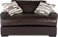 BIDCHAXL Bodie Chocolate Brown Leather-Match Chair