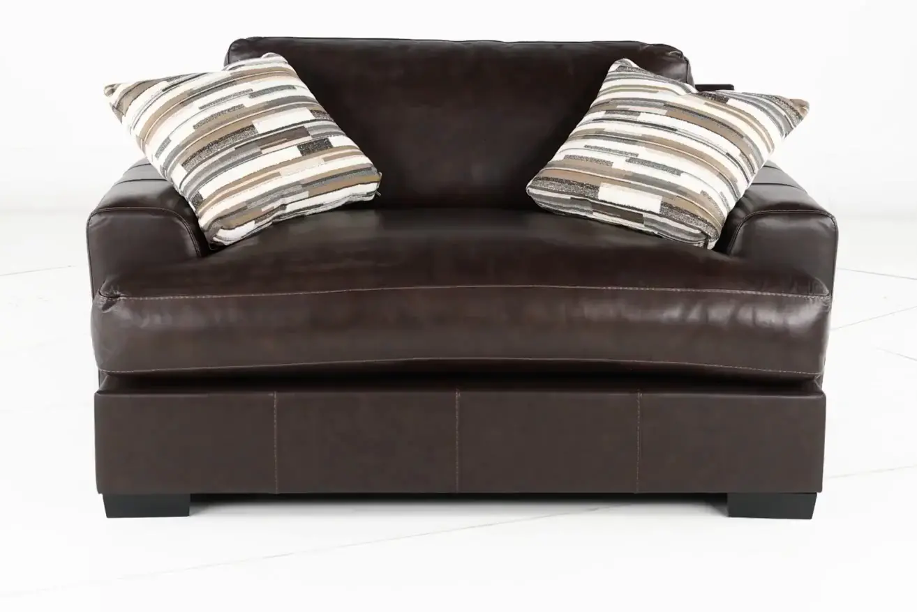 BIDCHAXL Bodie Chocolate Brown Leather-Match Chair-6