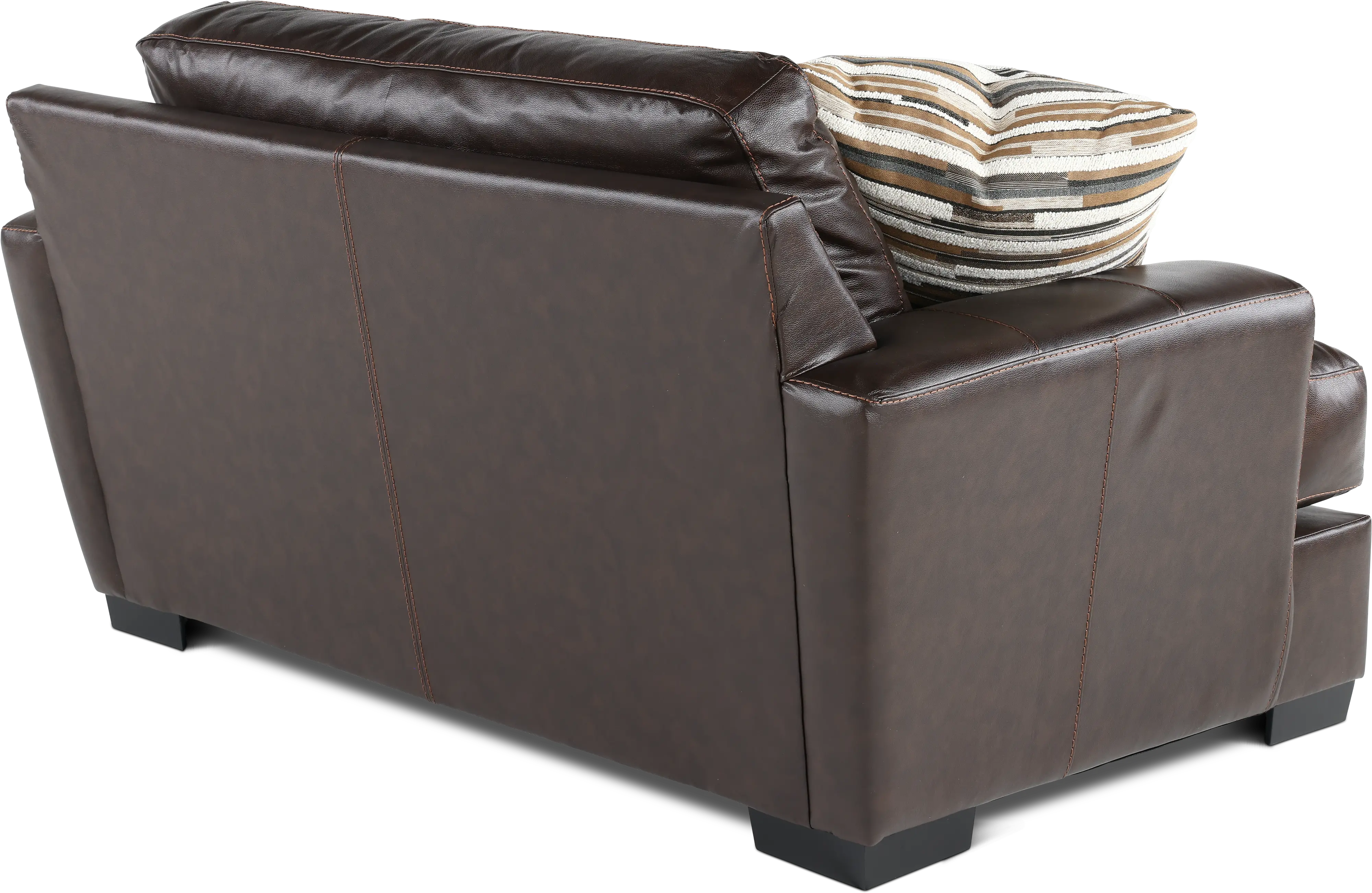 BIDCHAXL Bodie Chocolate Brown Leather-Match Chair-7