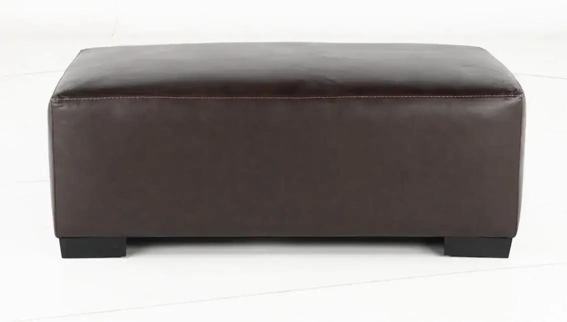 BIDO50XL Bodie Chocolate Brown Leather-Match Ottoman-4