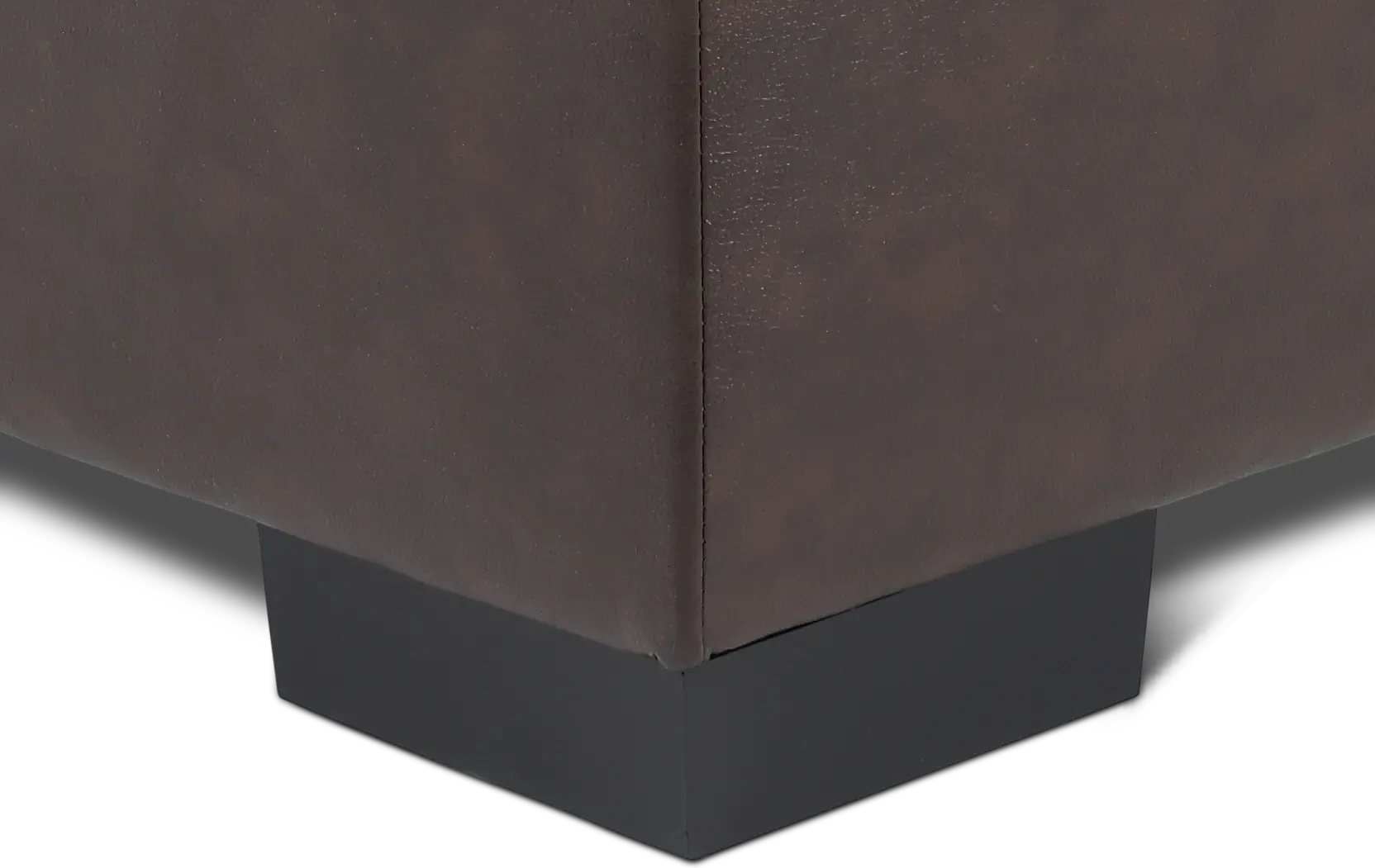 BIDO50XL Bodie Chocolate Brown Leather-Match Ottoman-5
