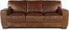 Dakota Brown Leather Sofa