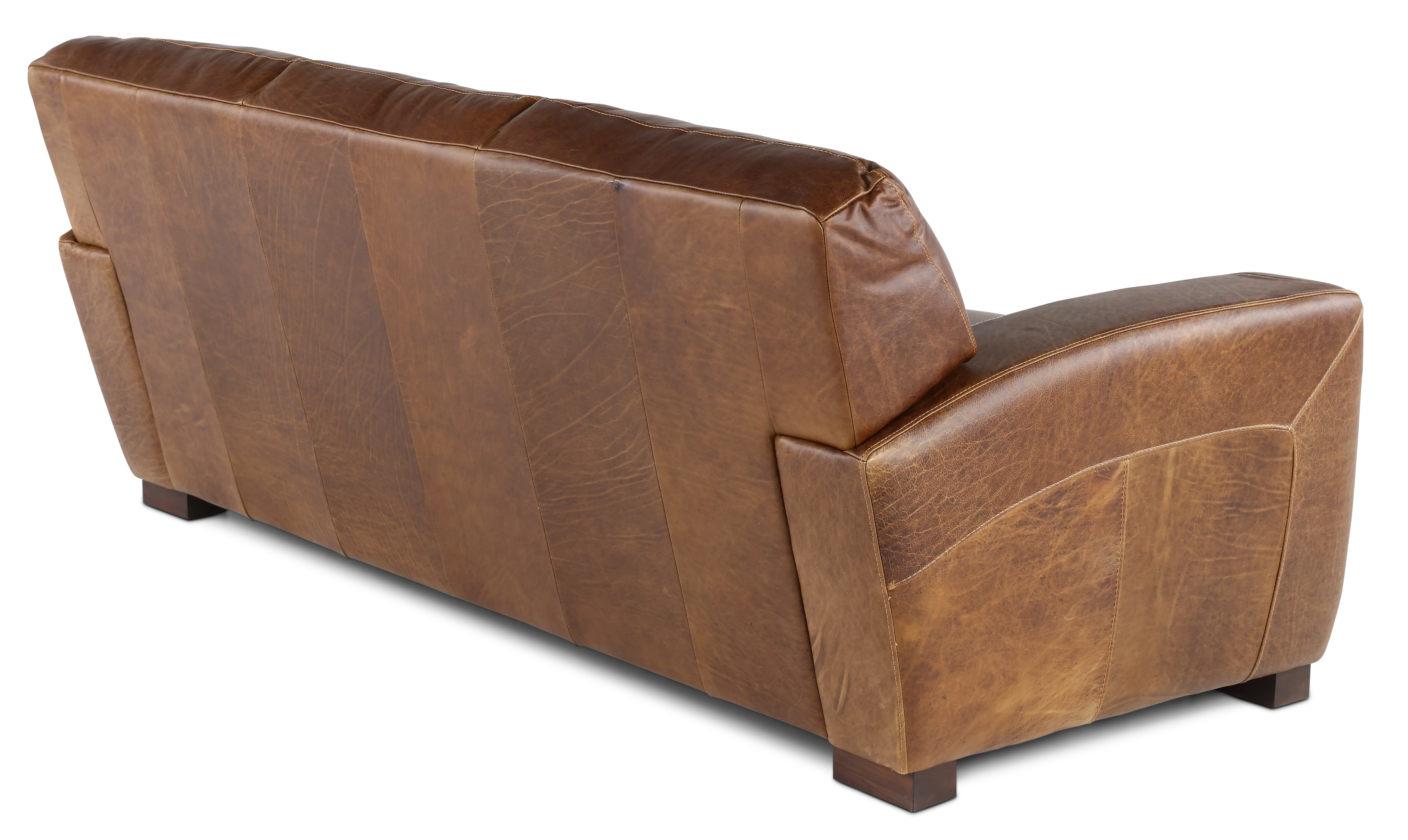 Dakota Brown Leather Sofa-5