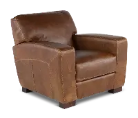 Dakota Brown Leather Chair