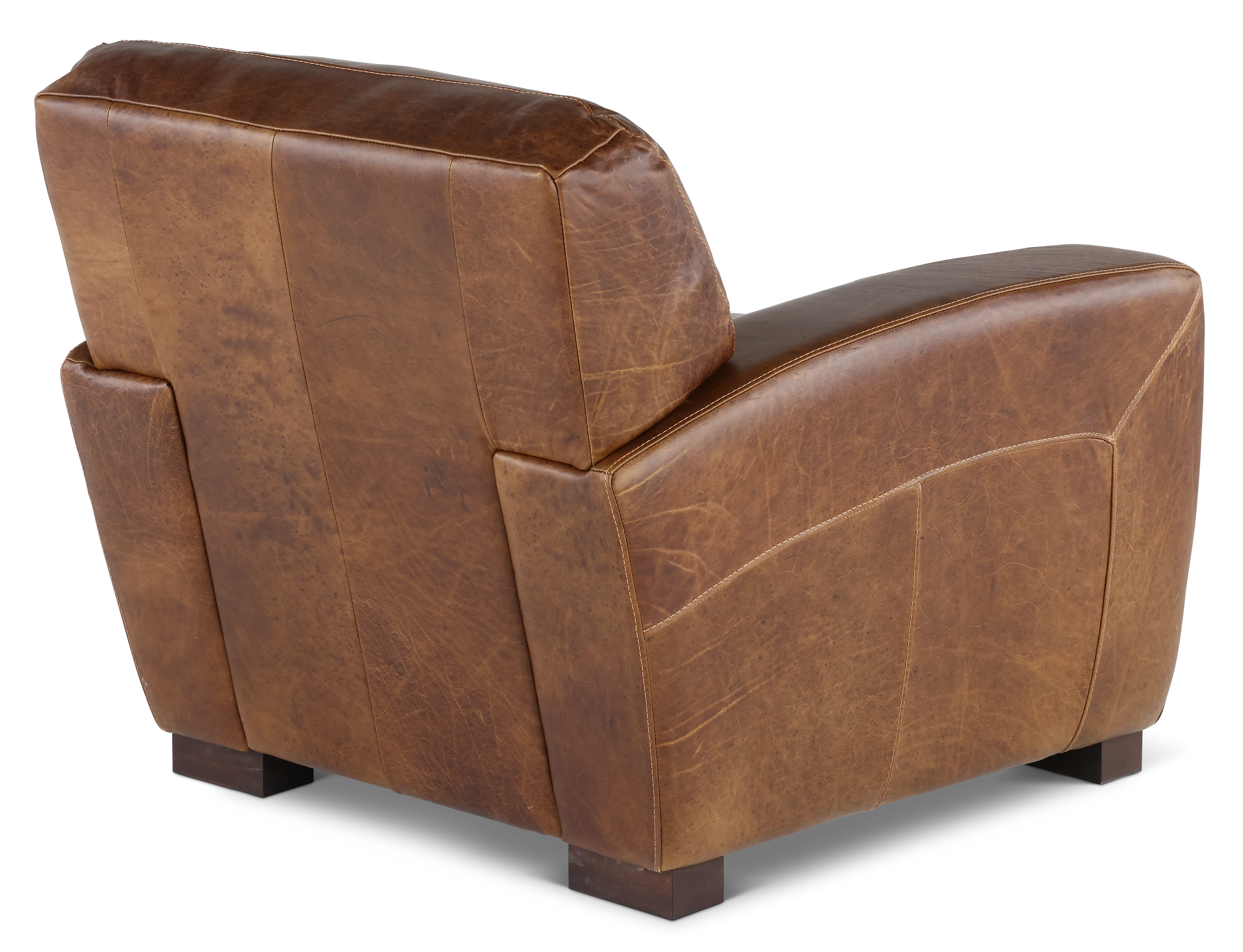 LOGOS LIFE ROLLINGCHAIR （BROWN） Dakota-Brown-Leather-Chair-