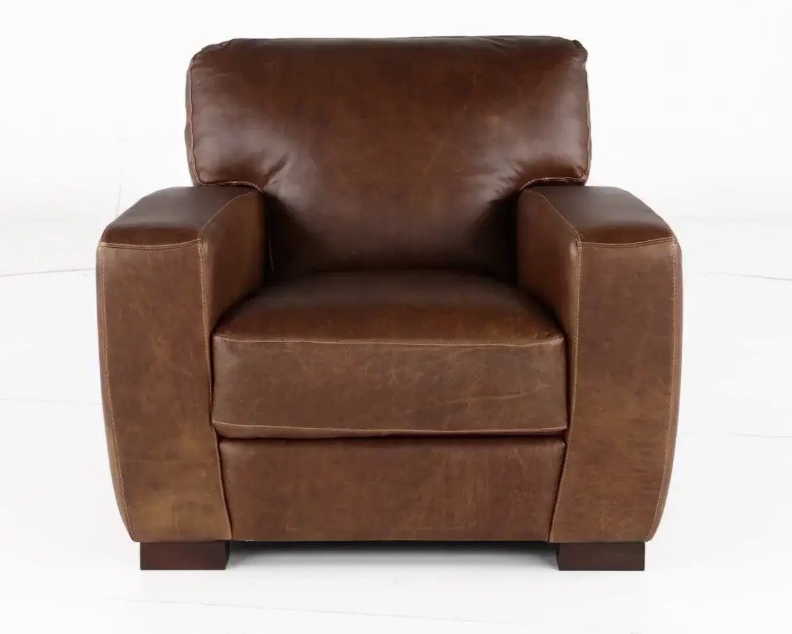 Dakota Brown Leather Chair-7