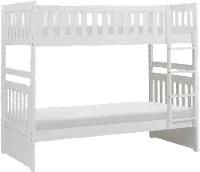 Oakley White Twin-over-Twin Bunk Bed