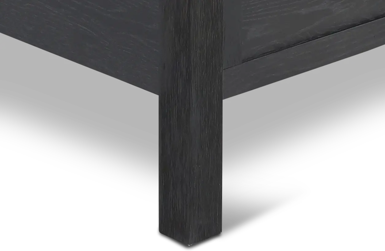 Boho Sandstone Black Queen Canopy Bed-8