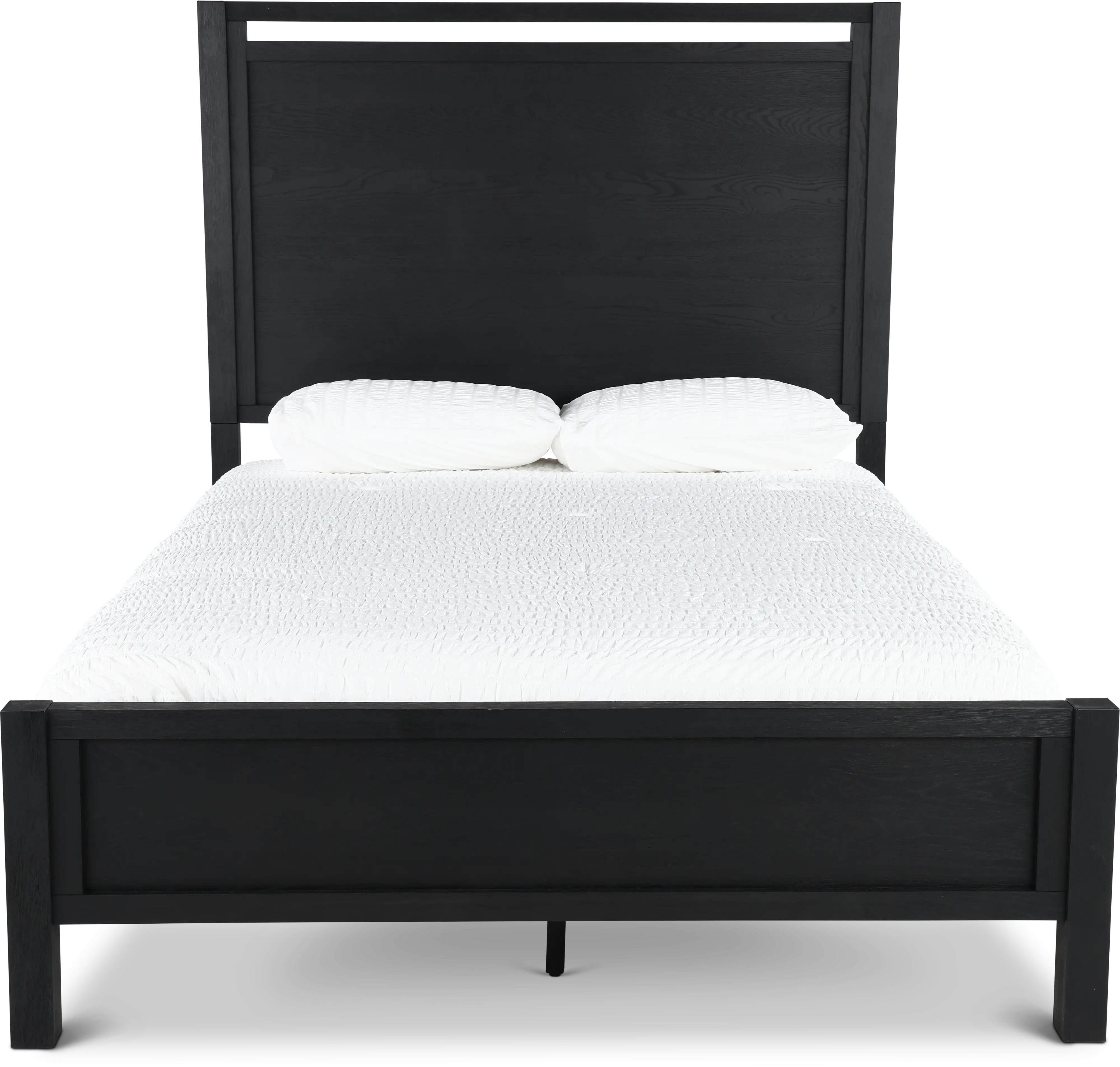 Boho Black Queen Panel Bed-4
