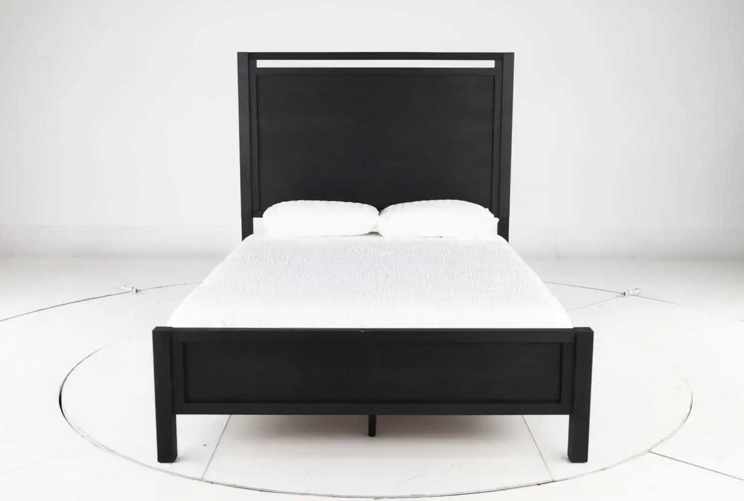 Boho Black Queen Panel Bed-5