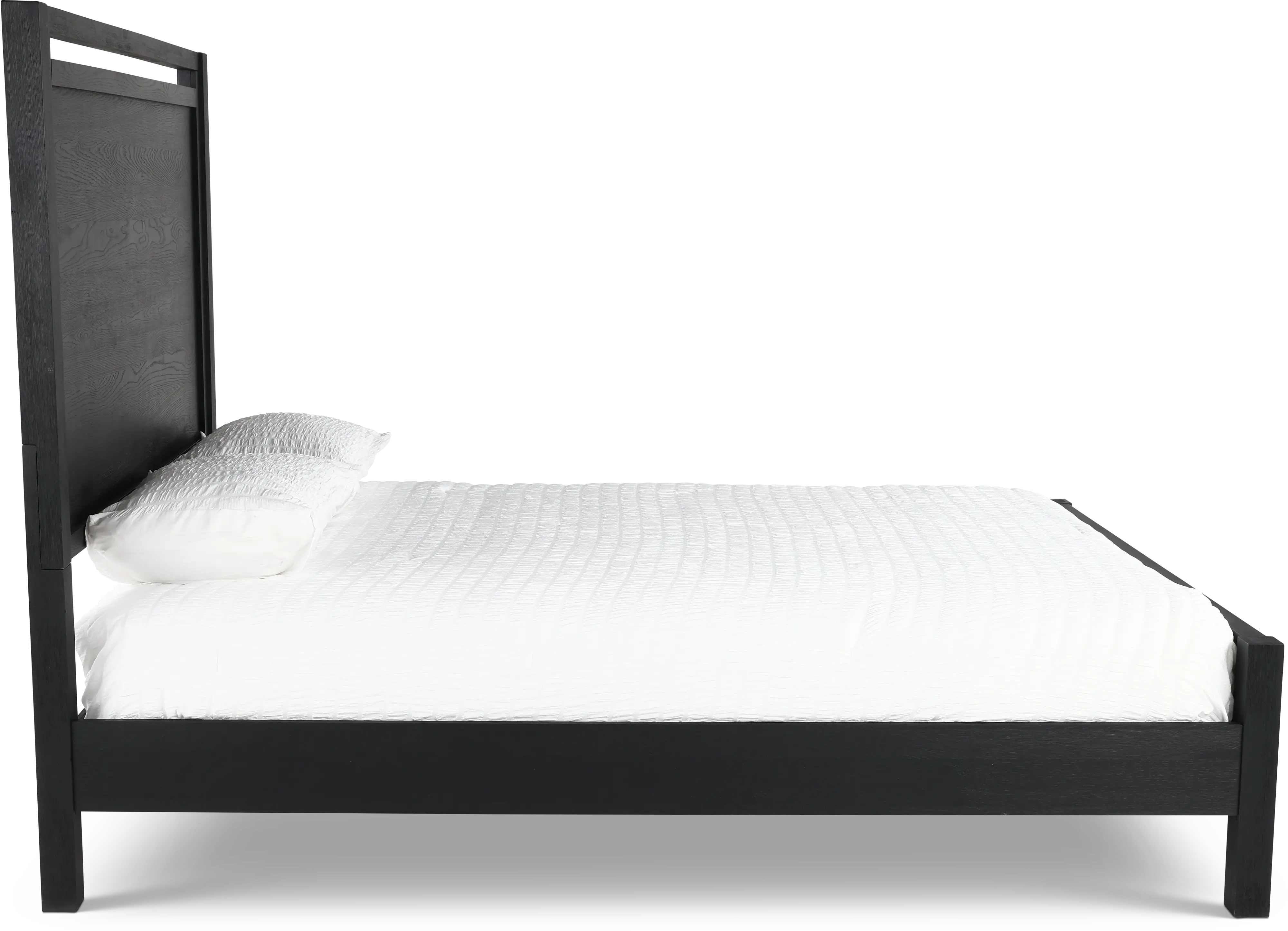 Boho Black Queen Panel Bed-6