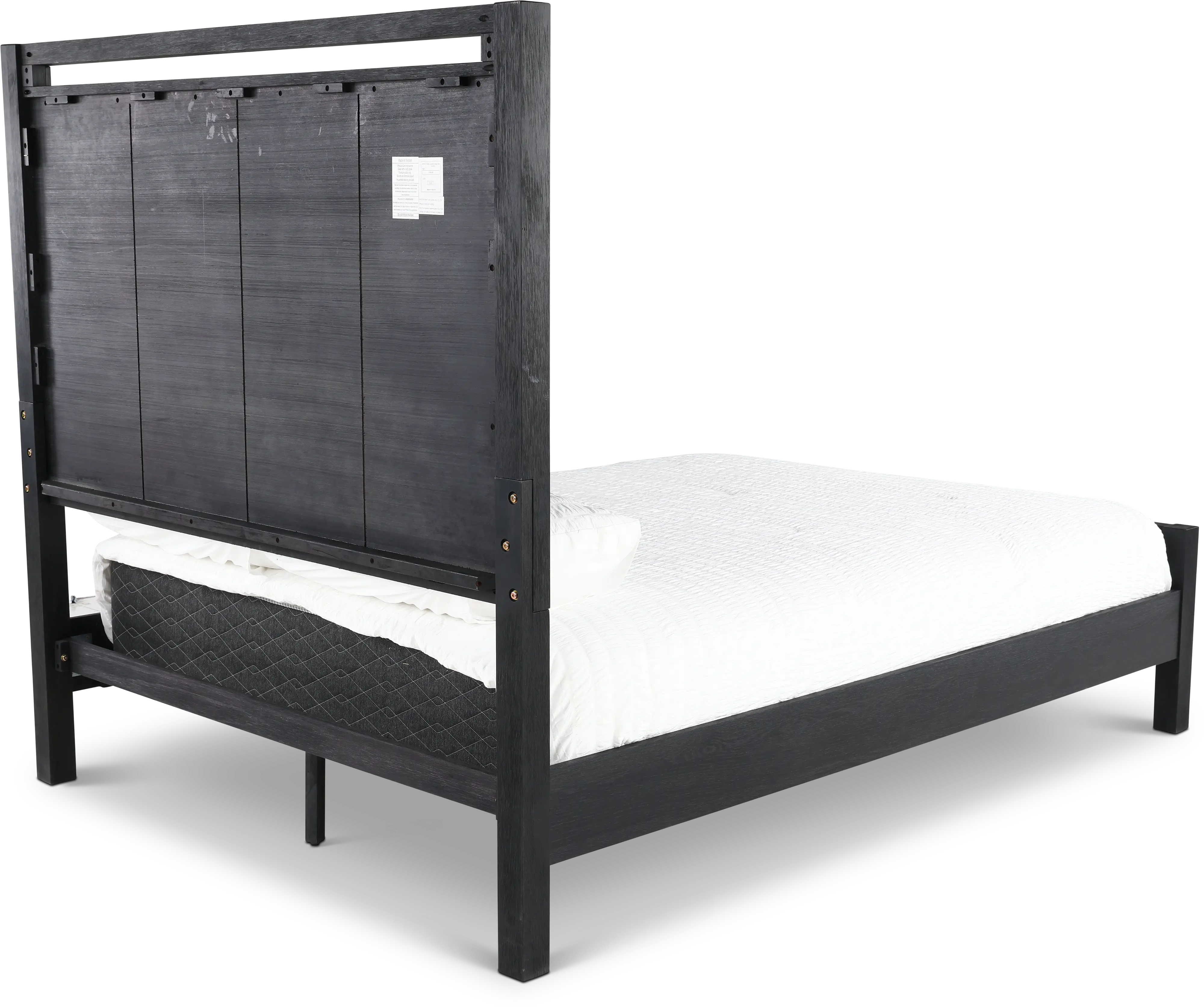 Boho Black Queen Panel Bed-7