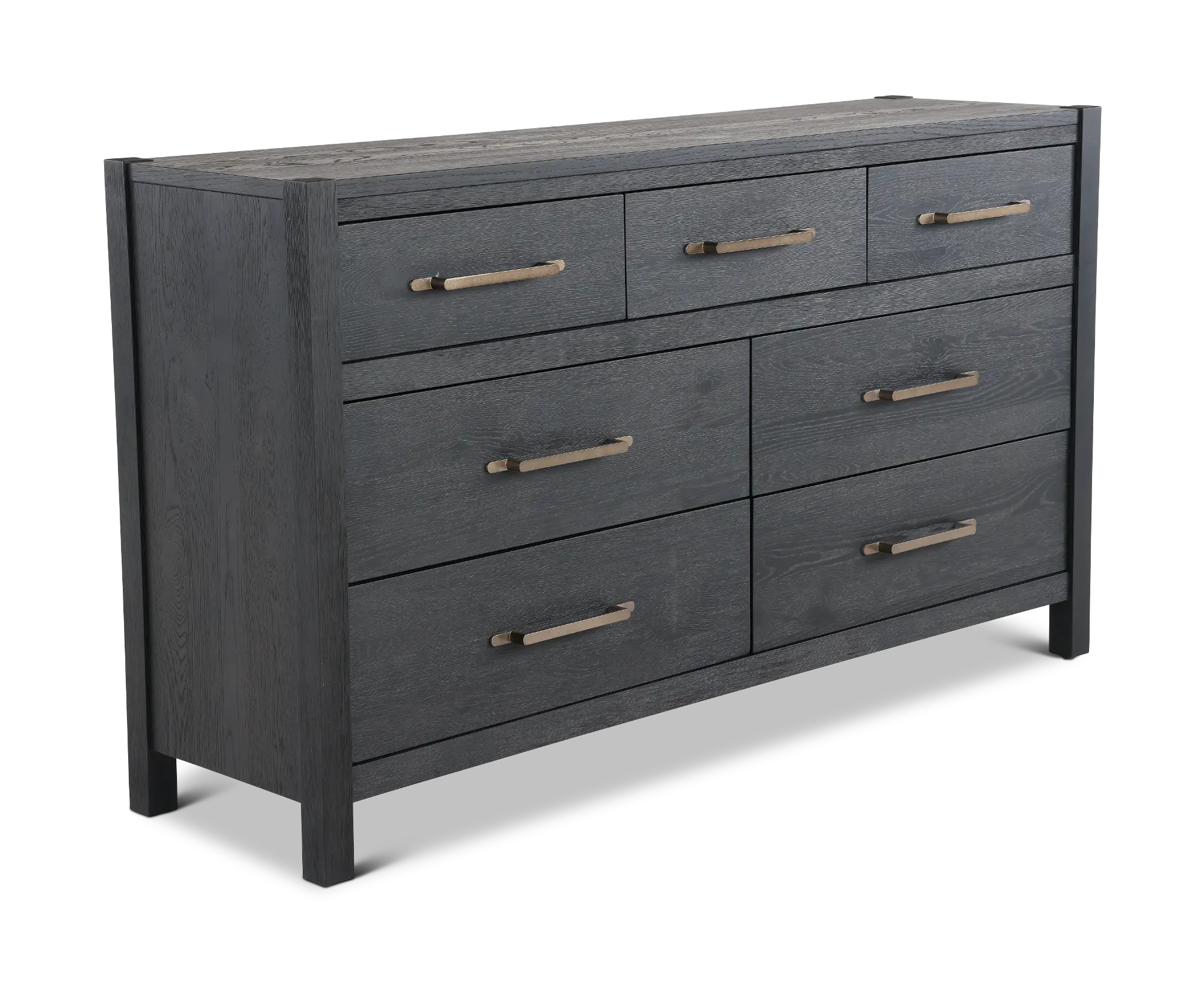 black boho dresser Boho 6 Drawers Chest Rattan Decorated Storage TV Cabinet – Furniture Maxi main image 0