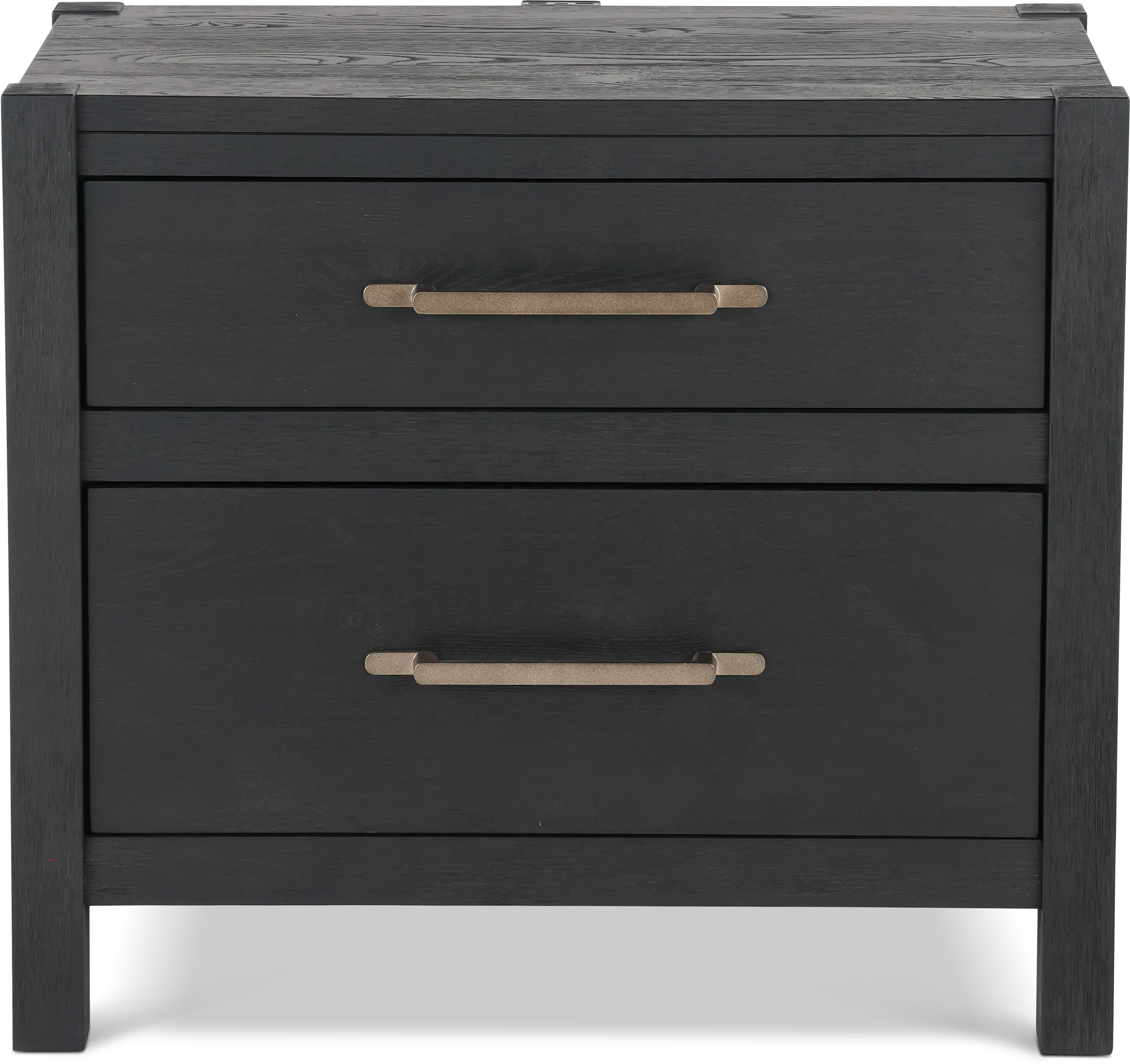 Boho Black Nightstand-1