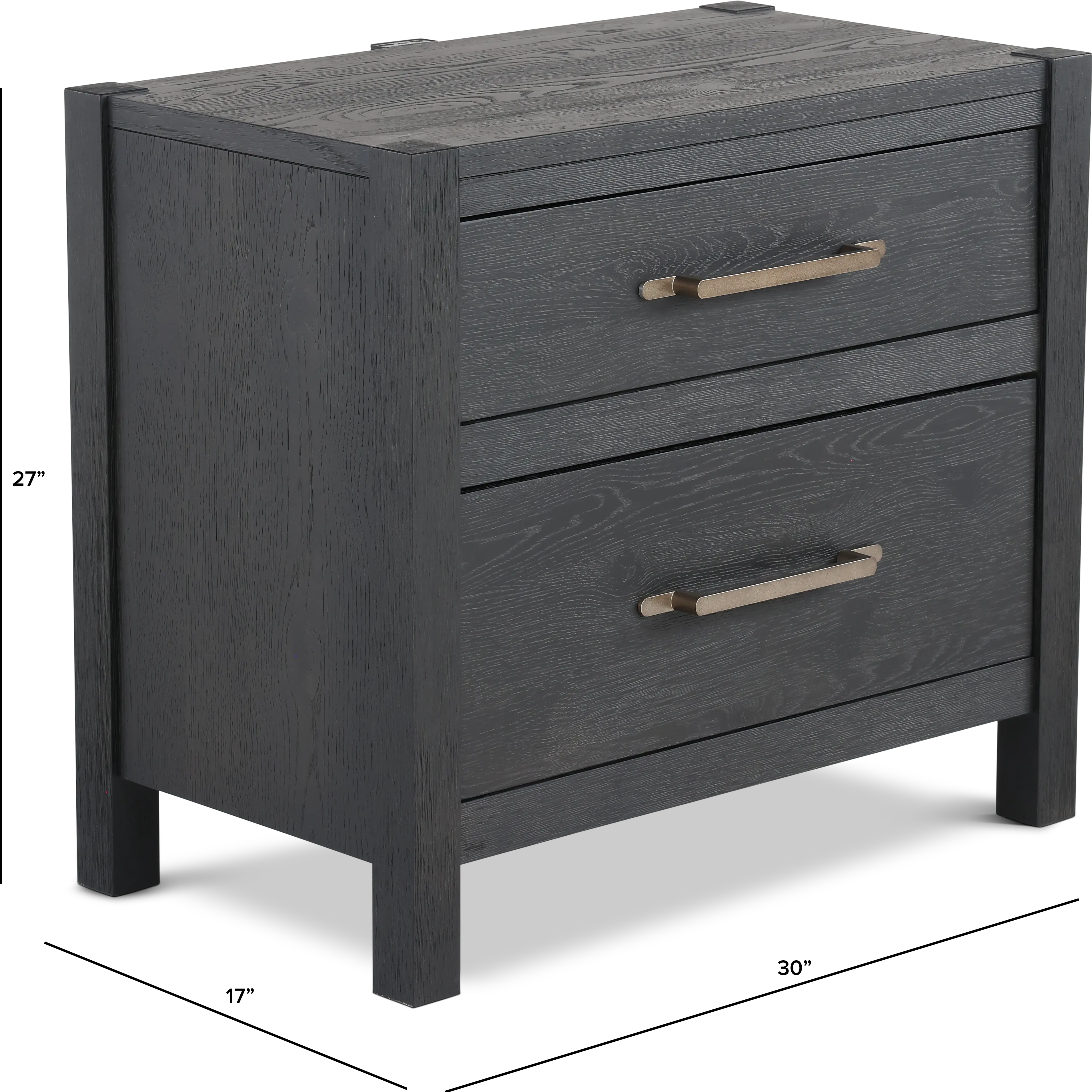 Boho Black Nightstand-2