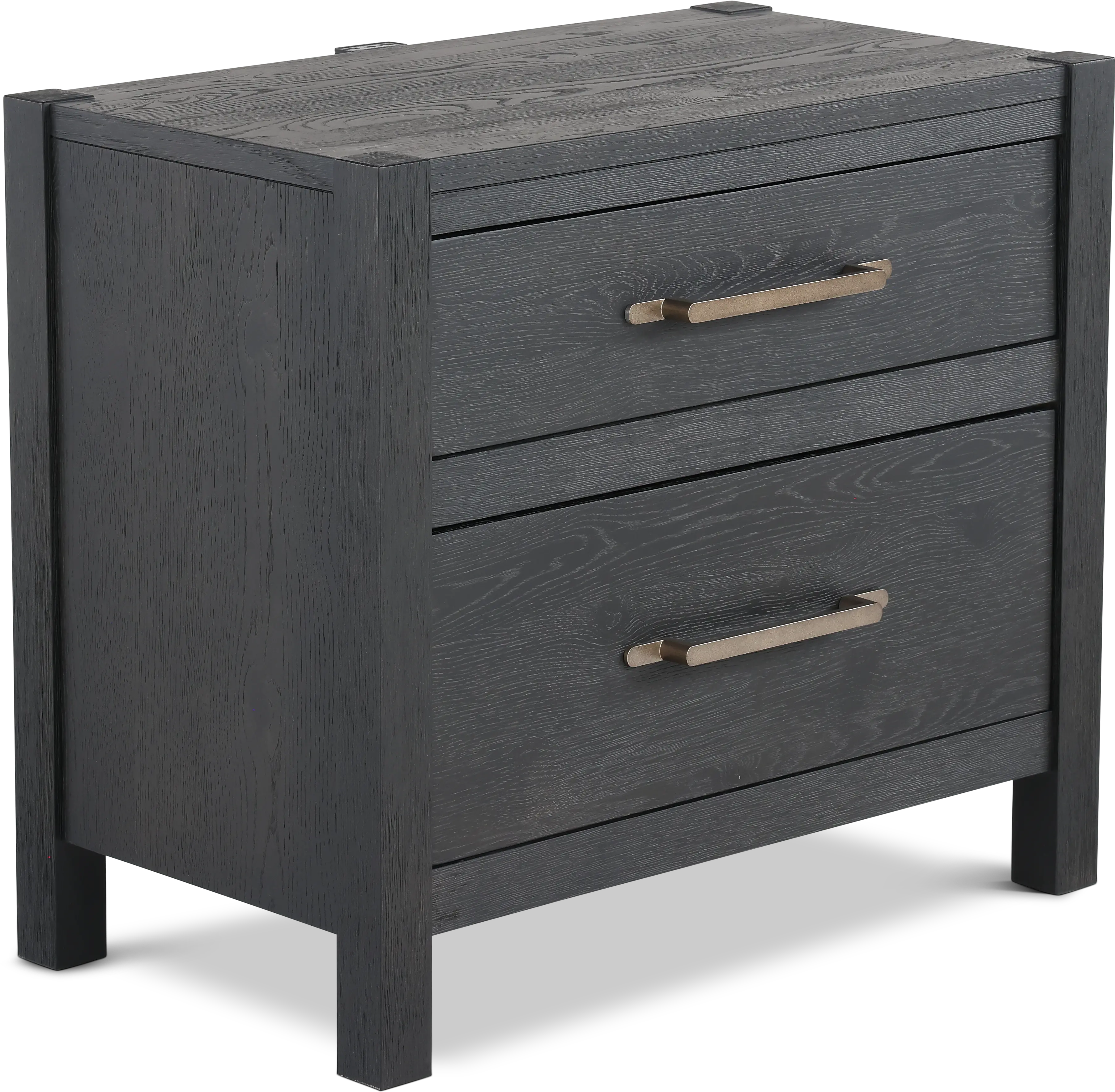 Boho Black Nightstand-3