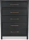 Boho Black Chest of Drawers