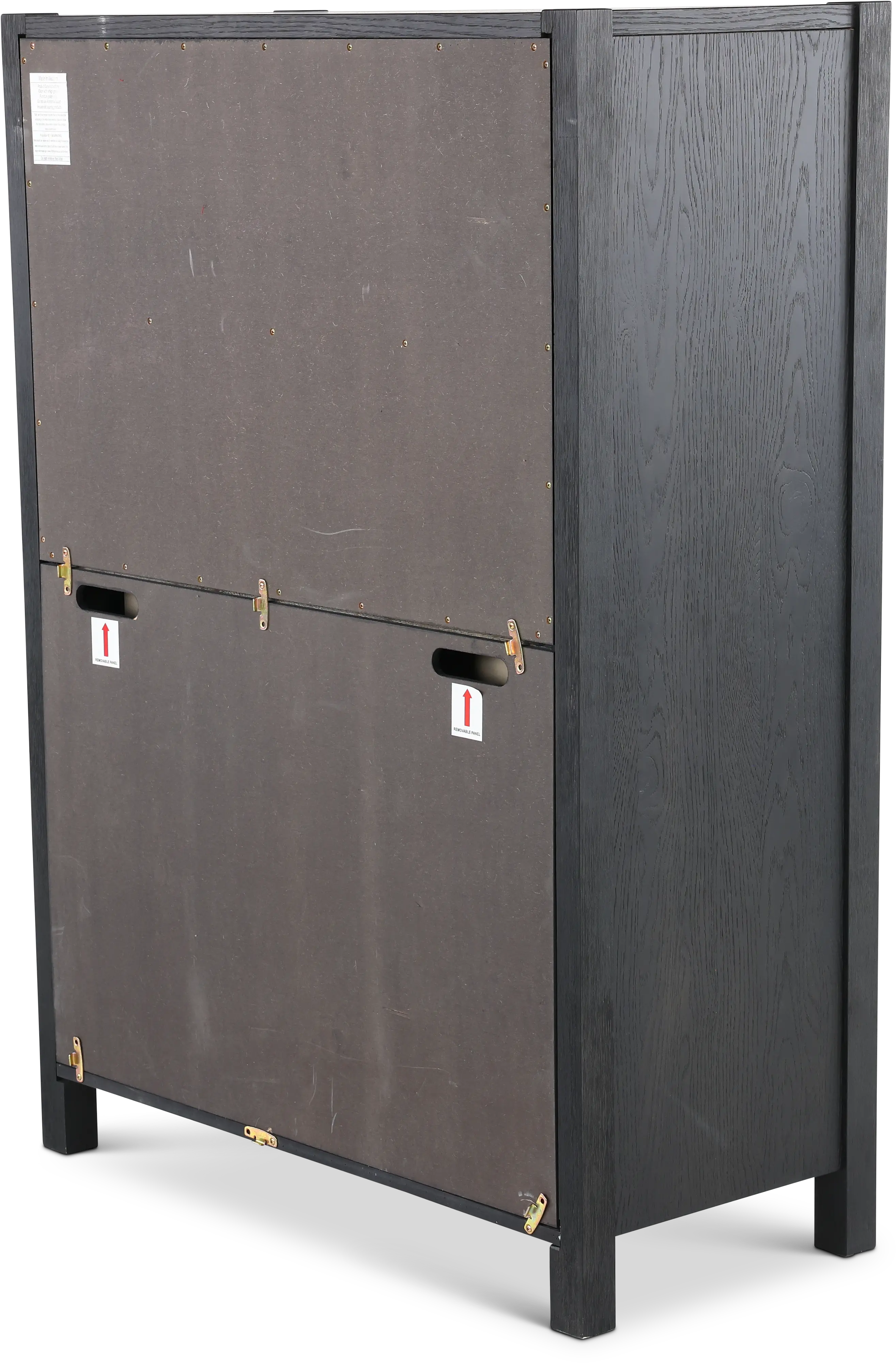 Boho Black Chest of Drawers-5