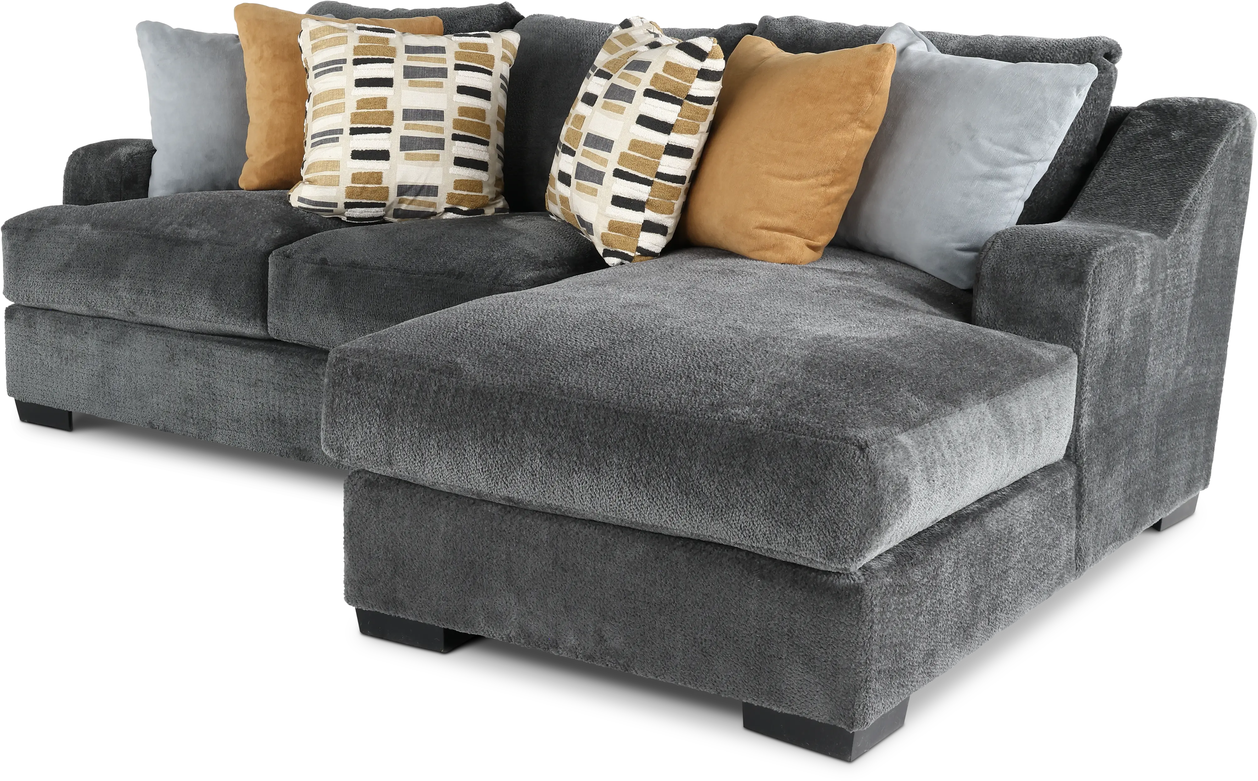 2PC/GRPT/CHLLNGR/OP2 Challenger Graphite Gray 2 Piece Sectional-3