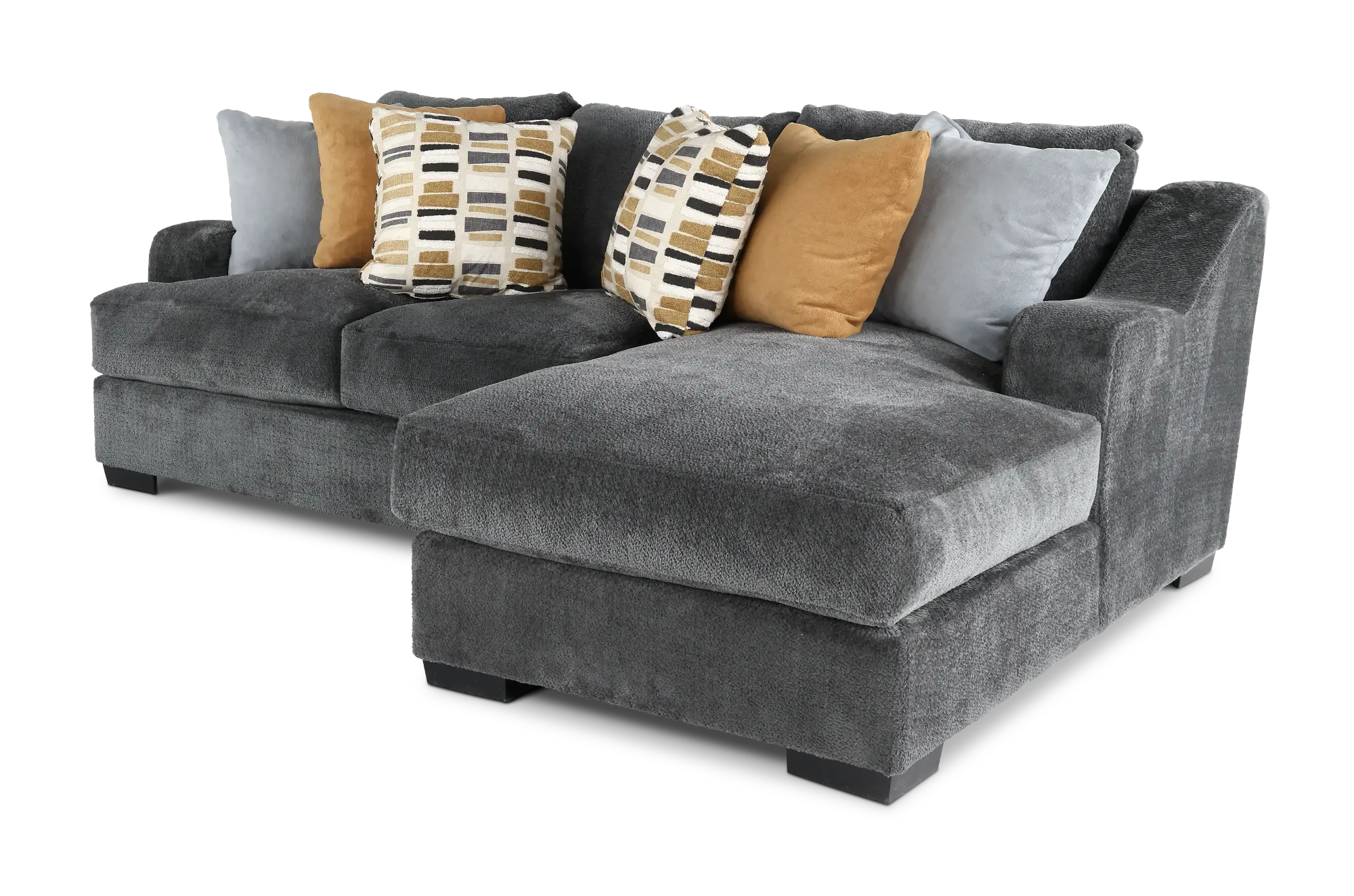 Challenger Graphite Gray 2 Piece Sectional | RC Willey