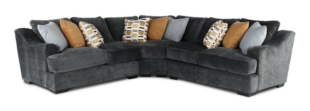 Challenger Graphite Gray 3 Piece Sectional