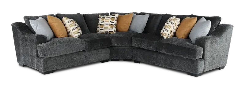 Challenger Graphite Gray 3 Piece Sectional