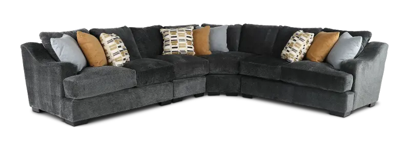 Challenger Graphite Gray 4 Piece Sectional