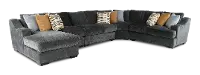 5PC/GRPT/CHLLNGR/OP2 Challenger Graphite Gray 5 Piece Sectional