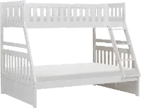 Oakley White Twin-over-Full Bunk Bed