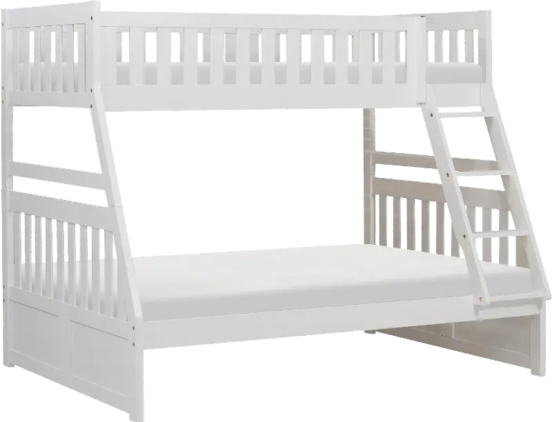 Oakley White Twin-over-Full Bunk Bed