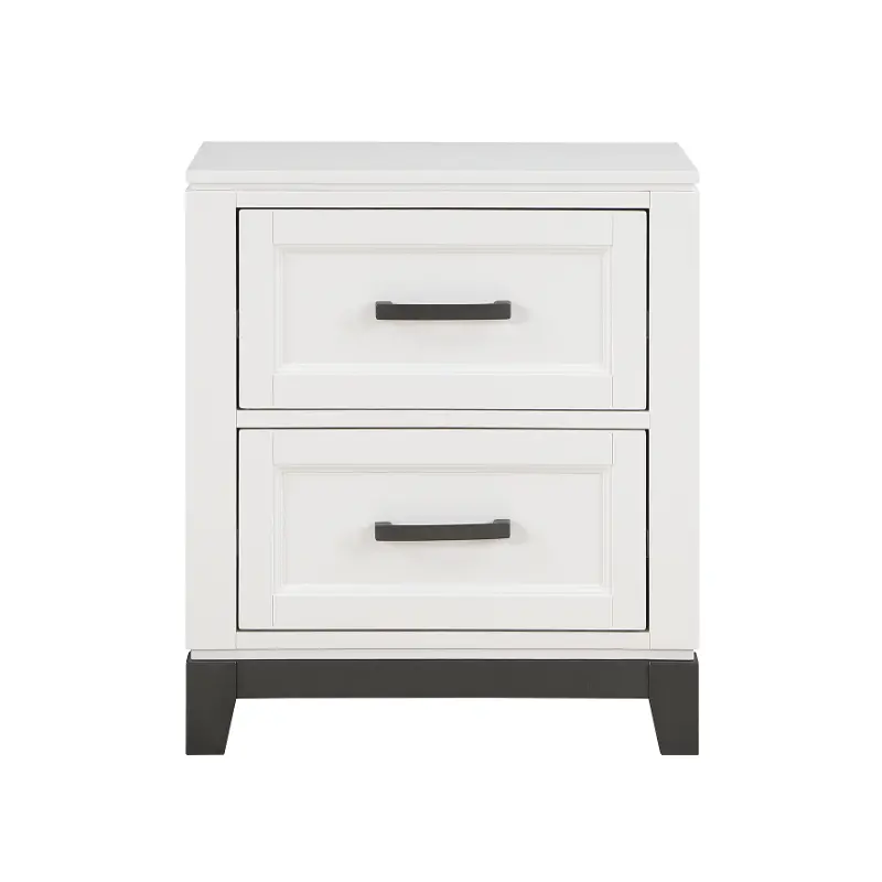 Jordan White 2-Drawer Nightstand