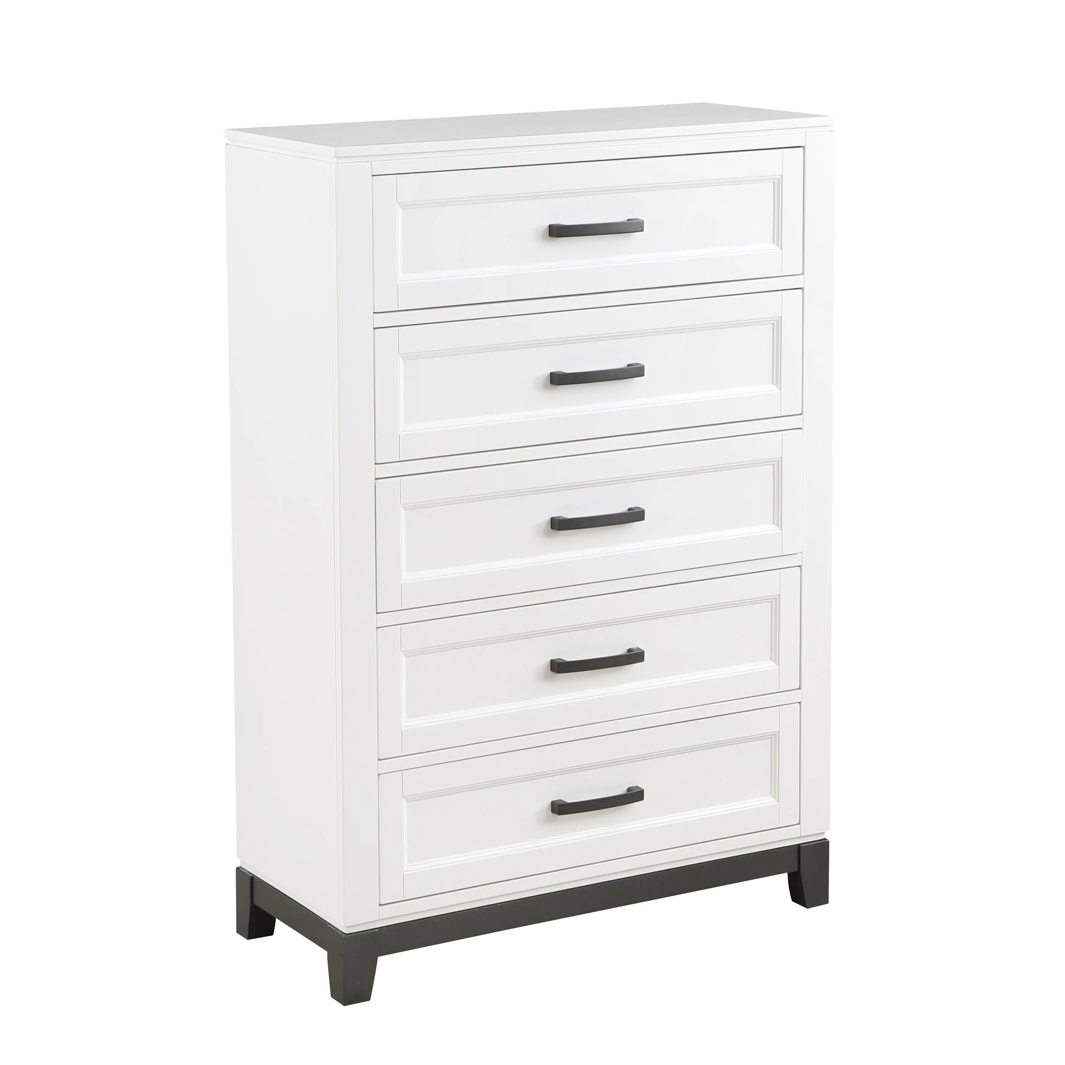 Jordan White 5-Drawer Chest-1